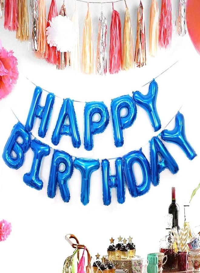 AMFIN Birthday Letter Foil Balloon, Blue - Image 5